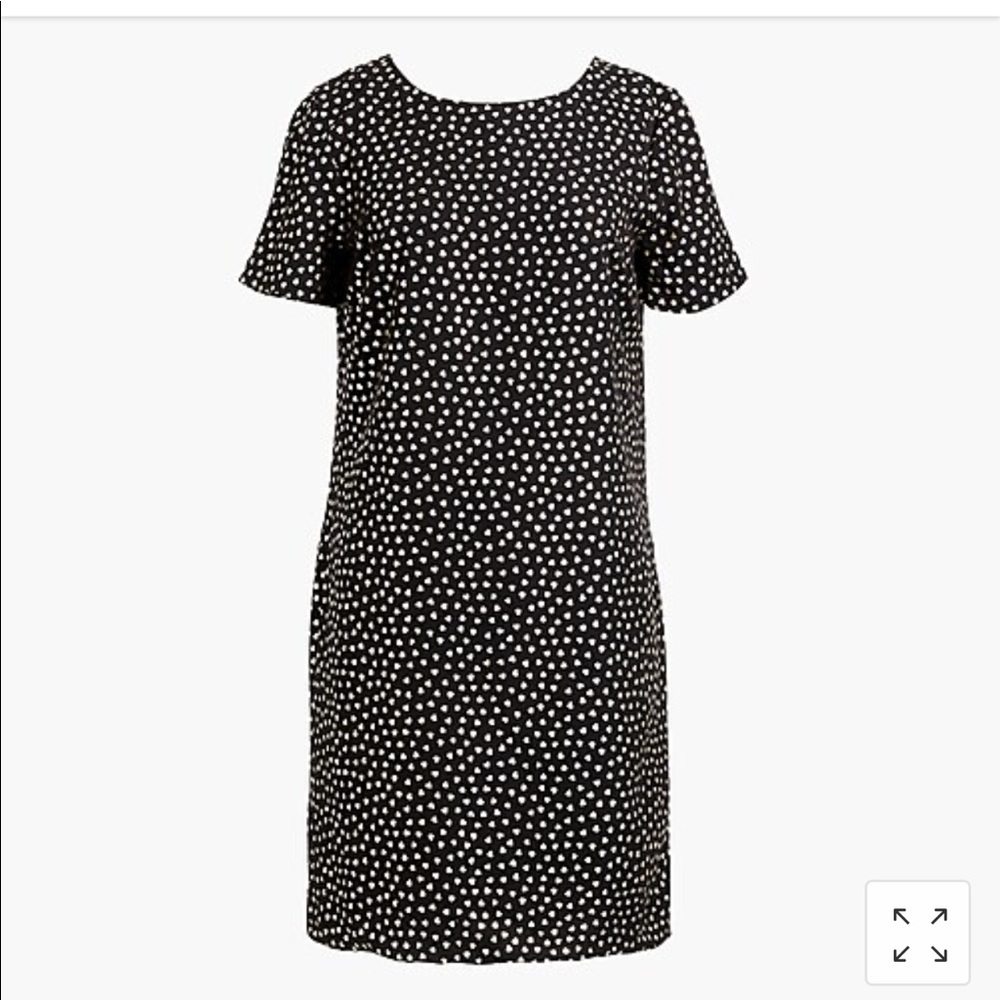 Black and silver heart JCrew dress